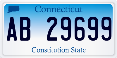 CT license plate AB29699