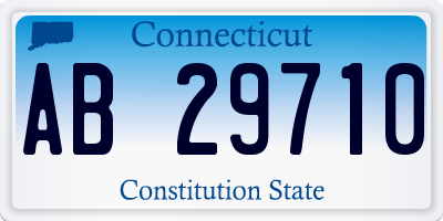 CT license plate AB29710