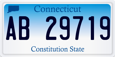 CT license plate AB29719