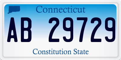 CT license plate AB29729