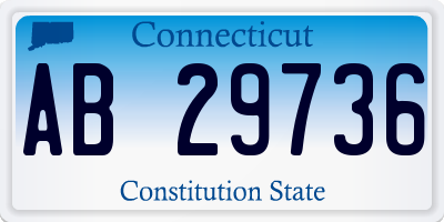 CT license plate AB29736