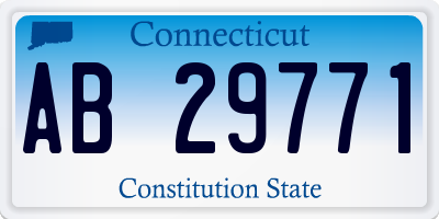 CT license plate AB29771