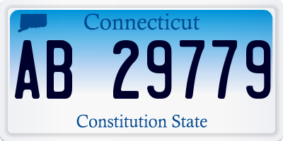 CT license plate AB29779