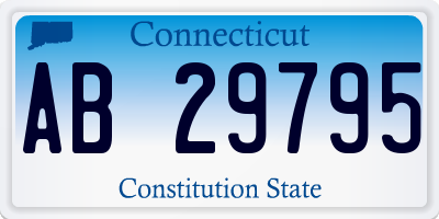 CT license plate AB29795