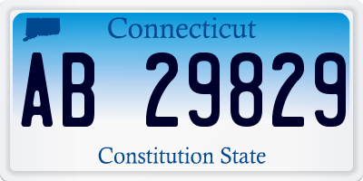 CT license plate AB29829
