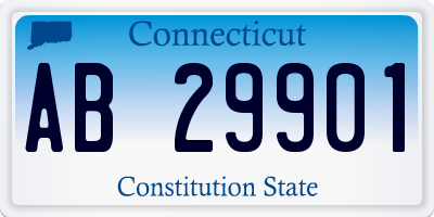 CT license plate AB29901