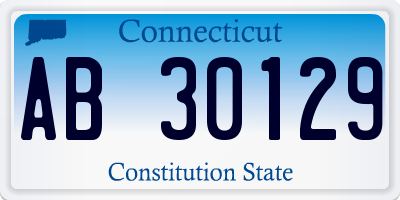 CT license plate AB30129