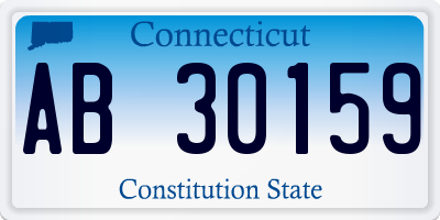 CT license plate AB30159