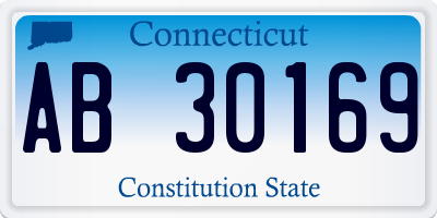 CT license plate AB30169