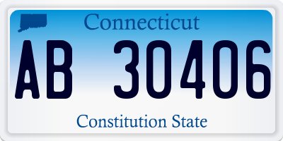 CT license plate AB30406