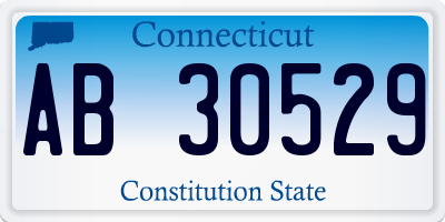 CT license plate AB30529