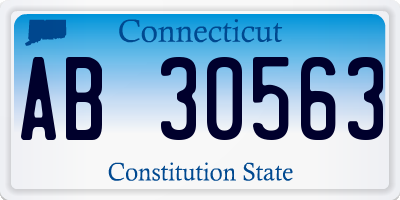 CT license plate AB30563