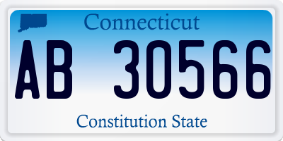 CT license plate AB30566