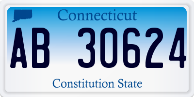 CT license plate AB30624