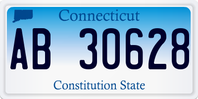 CT license plate AB30628