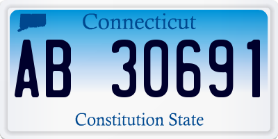 CT license plate AB30691