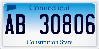 CT license plate AB30806