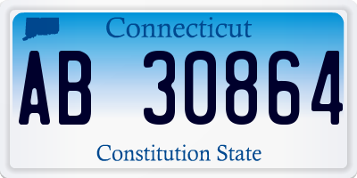 CT license plate AB30864