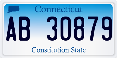 CT license plate AB30879