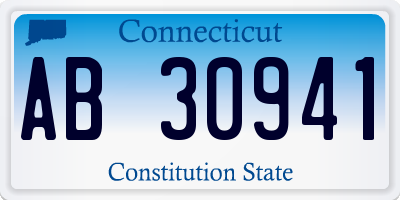 CT license plate AB30941