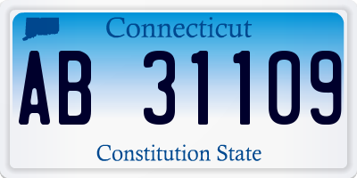 CT license plate AB31109