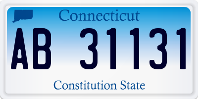 CT license plate AB31131