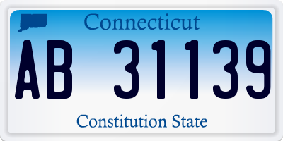 CT license plate AB31139