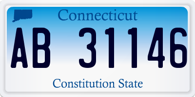 CT license plate AB31146