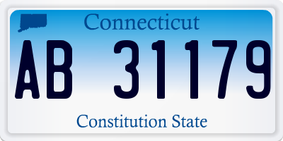 CT license plate AB31179