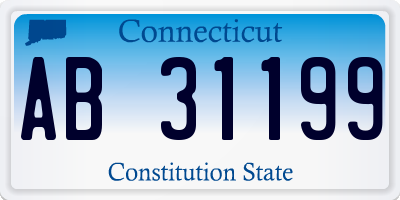 CT license plate AB31199