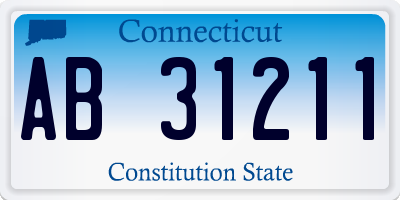 CT license plate AB31211