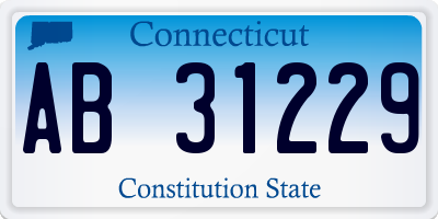 CT license plate AB31229