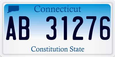 CT license plate AB31276