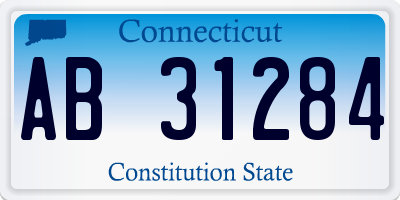 CT license plate AB31284