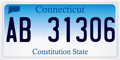 CT license plate AB31306