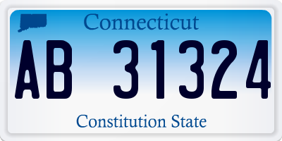 CT license plate AB31324