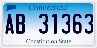 CT license plate AB31363