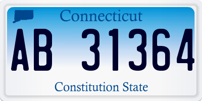 CT license plate AB31364