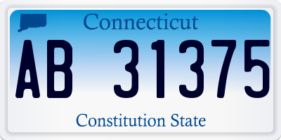 CT license plate AB31375