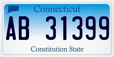 CT license plate AB31399