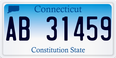 CT license plate AB31459