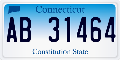 CT license plate AB31464