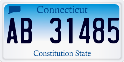 CT license plate AB31485