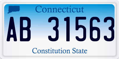 CT license plate AB31563