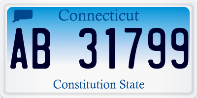 CT license plate AB31799