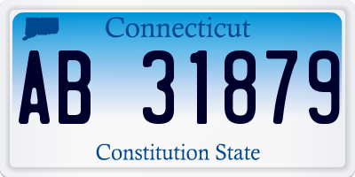 CT license plate AB31879