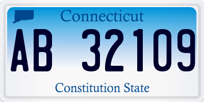 CT license plate AB32109