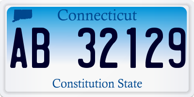 CT license plate AB32129