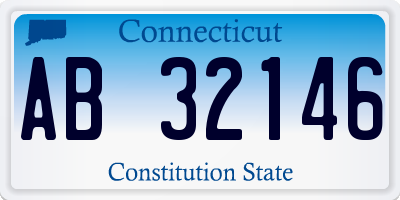 CT license plate AB32146