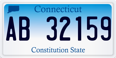 CT license plate AB32159